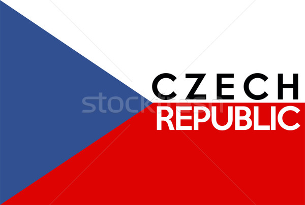 flag of czech republic Stock photo © tony4urban