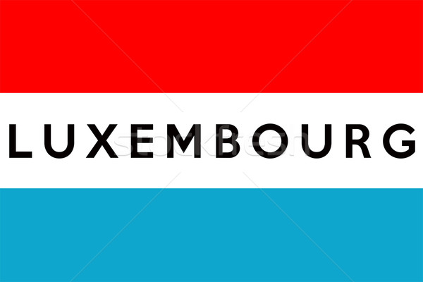 flag of luxembourg Stock photo © tony4urban