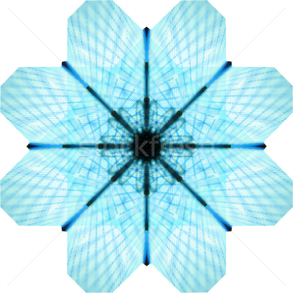 Kaleidoskop Computer erzeugt Blumenmuster Illustration Stock foto © tony4urban