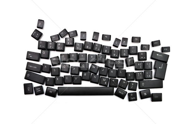 dyslexia black keyboard Stock photo © tony4urban