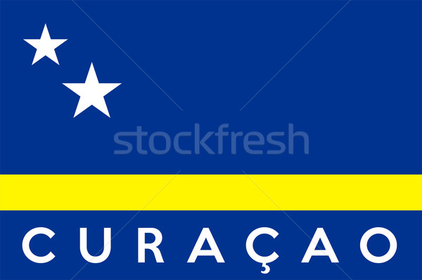 flag of curacao Stock photo © tony4urban