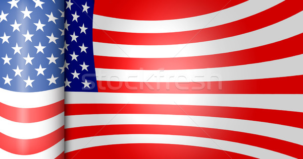 usa flag roll up Stock photo © tony4urban