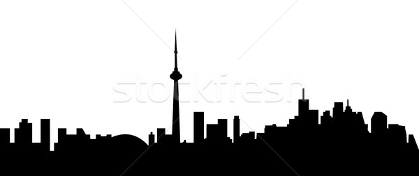 Stockfoto: Toronto · groot · maat · silhouet