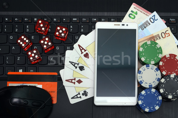 Online Casino Spiele Computer Smartphone Laptop Stock foto © tony4urban