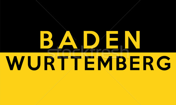 Baden Wurttemberg germany flag Stock photo © tony4urban