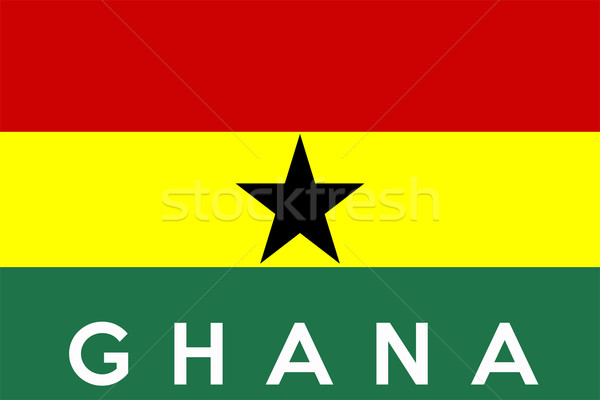 flag of ghana Stock photo © tony4urban