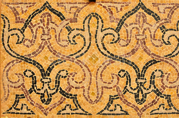 Arab mozaiek stad Marokko mijlpaal detail Stockfoto © tony4urban