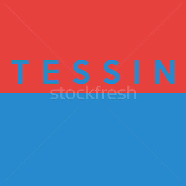 Flag of Canton of Tessin Stock photo © tony4urban