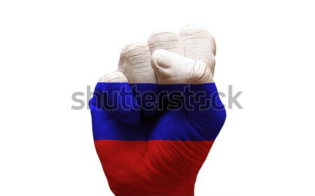 Stock photo: flag fist