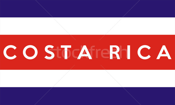 Bandeira Costa Rica grande tamanho ilustração país Foto stock © tony4urban