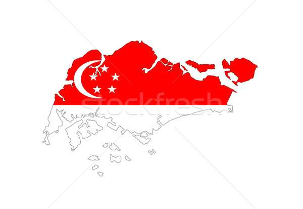 Singapour pavillon carte [[stock_photo]] © tony4urban