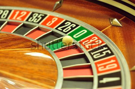 Roulettewiel afbeelding casino bal aantal Stockfoto © tony4urban