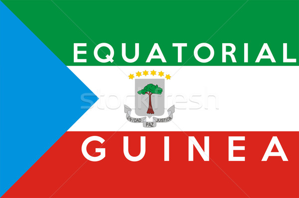 flag of equatorial guinea Stock photo © tony4urban