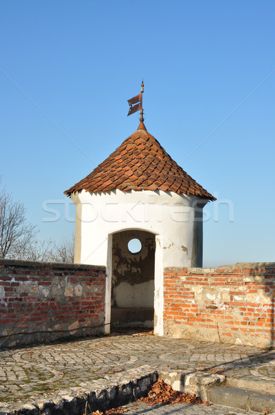 Citadella Romania torony részlet tájékozódási pont építészet Stock fotó © tony4urban