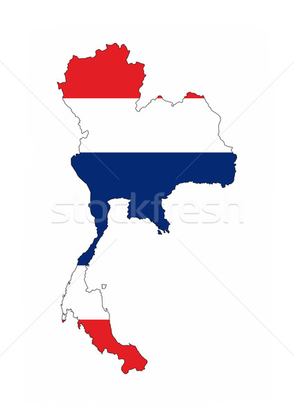 thailand flag map Stock photo © tony4urban