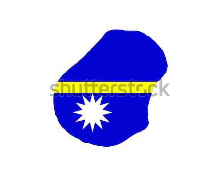 Науру флаг карта стране форма Сток-фото © tony4urban