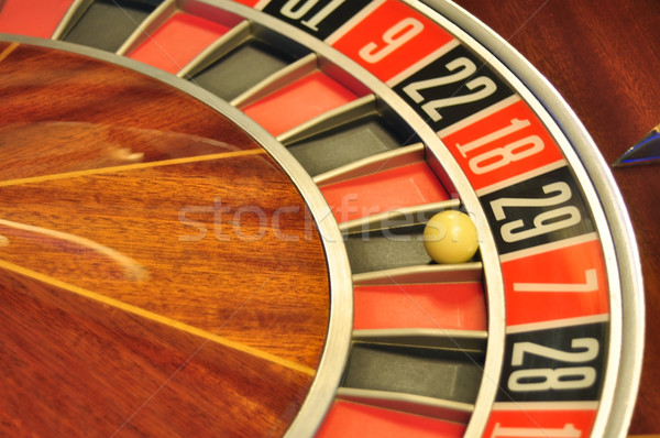 Ruota della roulette immagine casino palla numero Foto d'archivio © tony4urban