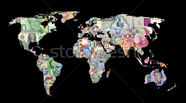 world currency map Stock photo © tony4urban