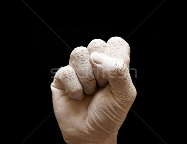 письме язык жестов американский алфавит рук окрашенный Сток-фото © tony4urban