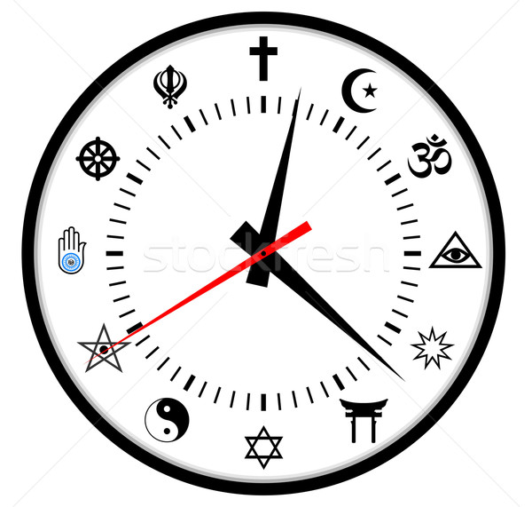 religions clock Stock photo © tony4urban