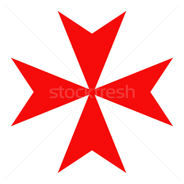Malta trece crucea rosie istoric simbol Imagine de stoc © tony4urban