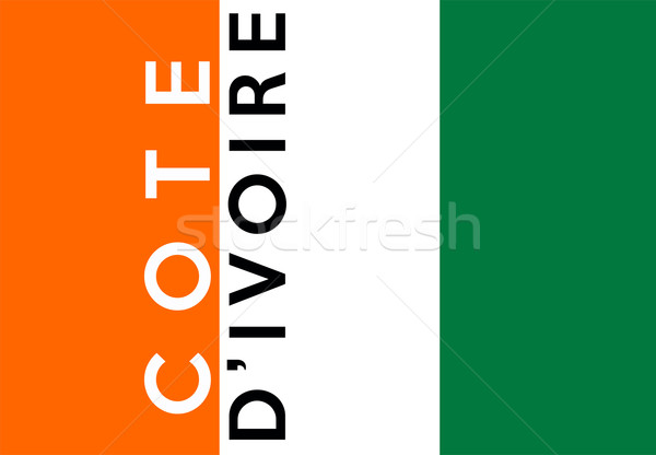 flag of ivory coast Stock photo © tony4urban