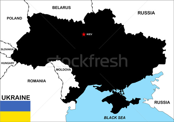 ukraine map Stock photo © tony4urban