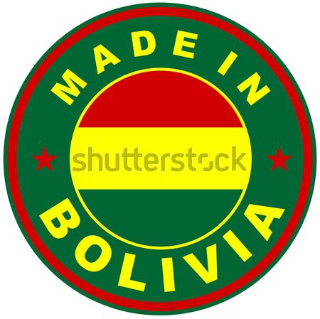 Bolivya büyük boyut ülke etiket Stok fotoğraf © tony4urban