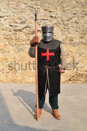 medieval templar isolated Stock photo © tony4urban