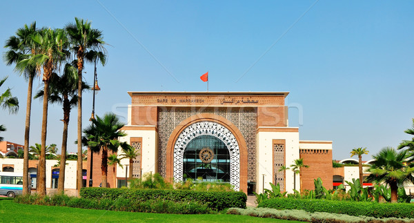 Marrakech train station Stock photo © tony4urban