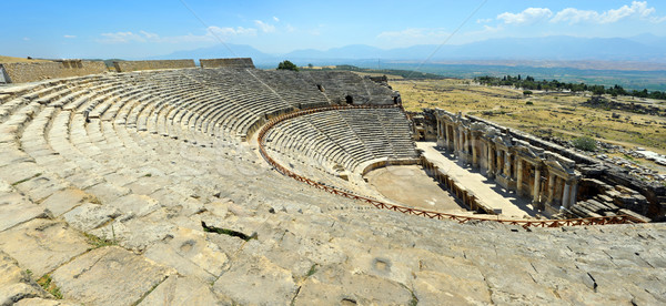 Amphitheater Türkei alten Stadt groß Auflösung Stock foto © tony4urban