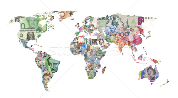world currency map Stock photo © tony4urban