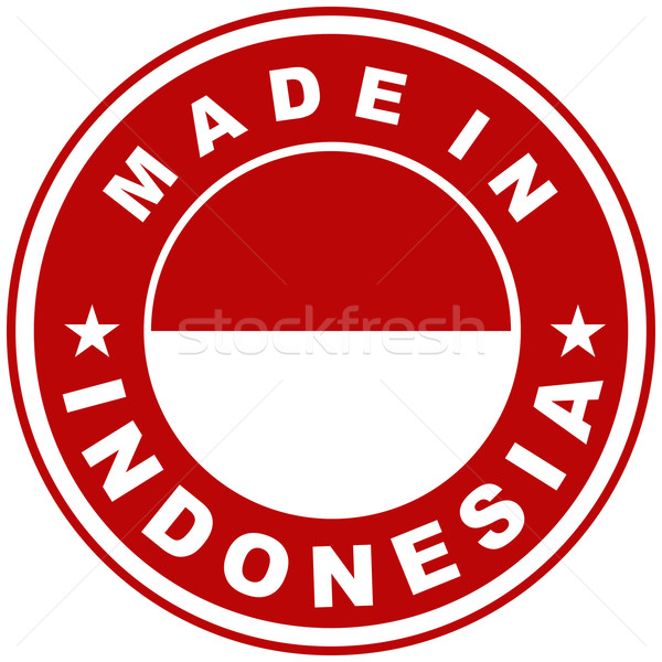 Stock photo: made in indonesia