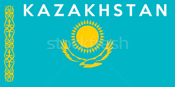 flag of Kazakhstan Stock photo © tony4urban