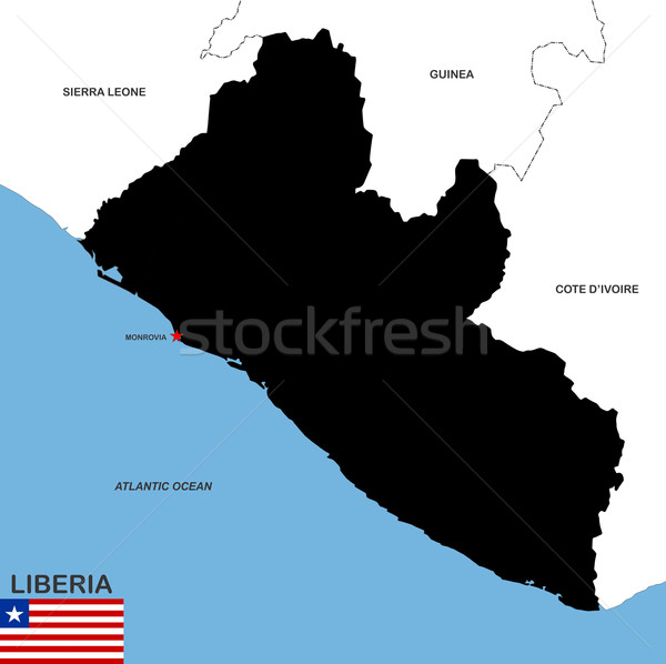 liberia map Stock photo © tony4urban