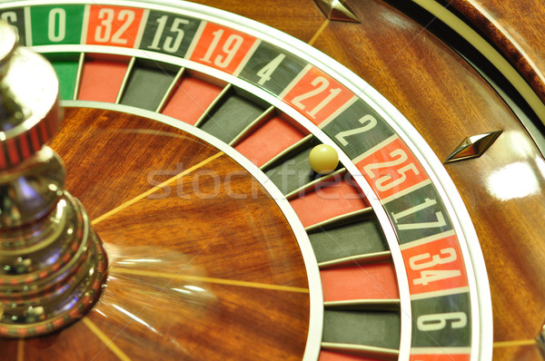 Ruota della roulette immagine casino palla numero Foto d'archivio © tony4urban