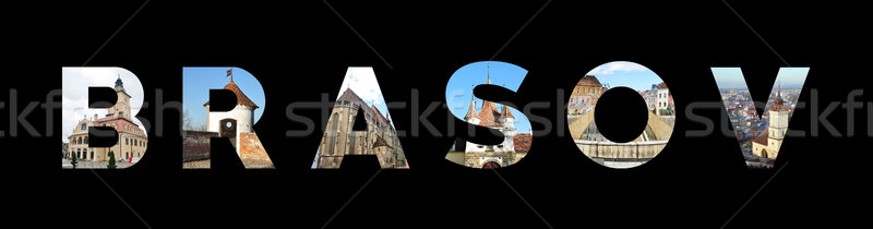brasov text Stock photo © tony4urban