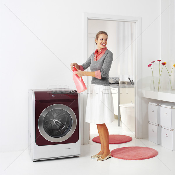 housewife keeps detergent Stock photo © toocan