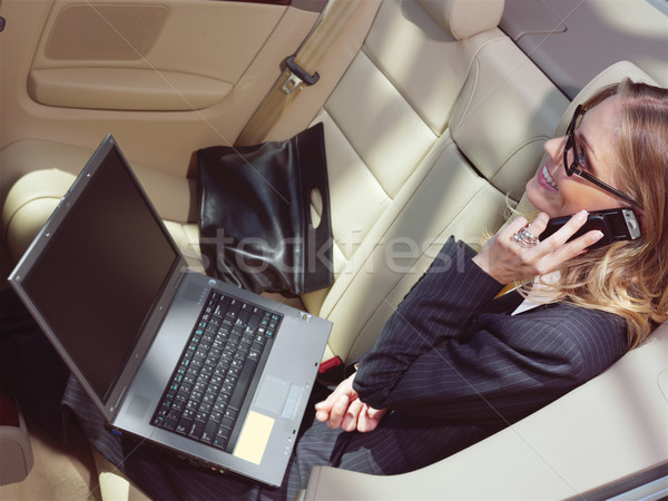 businesswoman with laptop l Stock photo © toocan