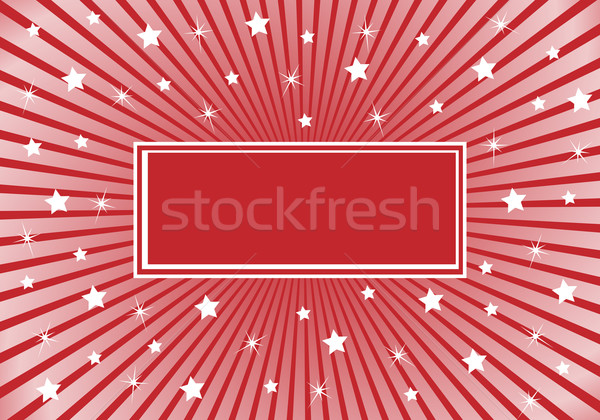 Abstrato vermelho branco estrelas celebração Foto stock © toots