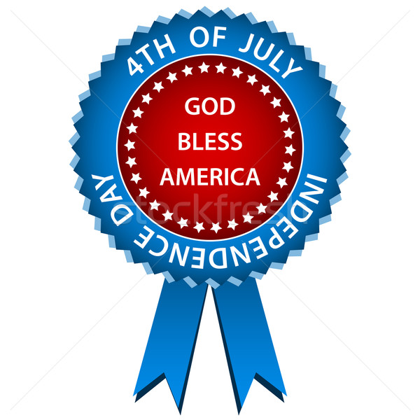 Stock photo: 4 july independence day rosette