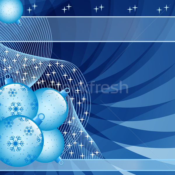 Azul natal abstrato decorado estrelas Foto stock © toots