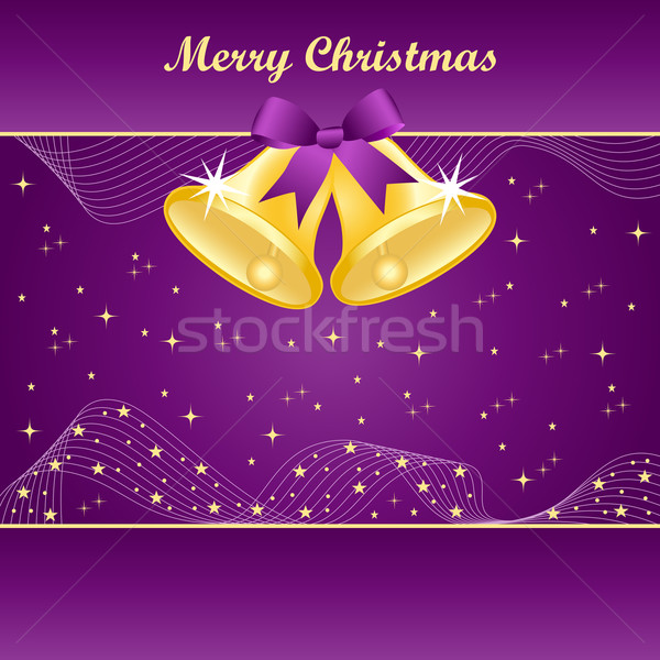 Ouro natal roxo bastante arco amarelo Foto stock © toots