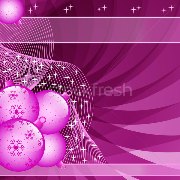 Pink christmas balls abstract Stock photo © toots