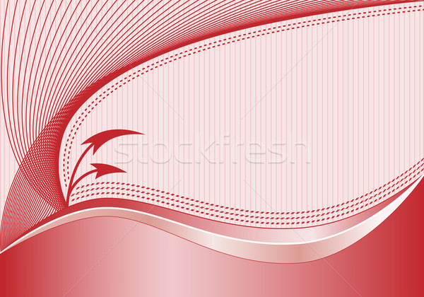 Abstrato vermelho rosa decorativo elegante ondulado Foto stock © toots