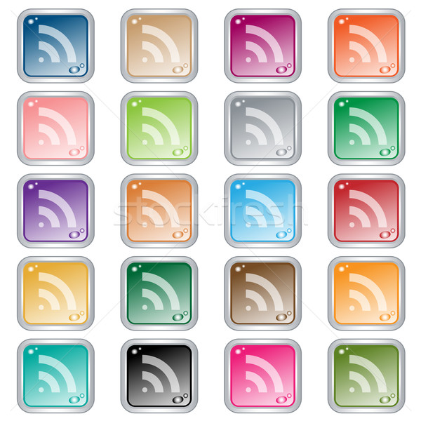 RSS feed web buttons Stock photo © toots