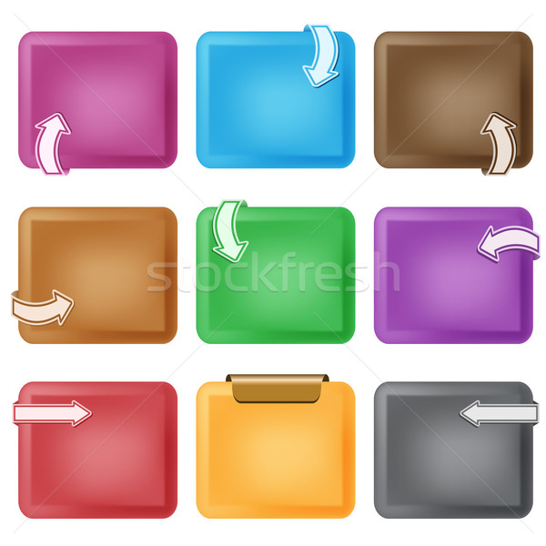 Negocios diseno elementos flechas cajas colores Foto stock © toots