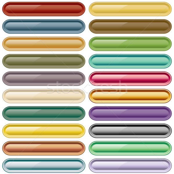 Teia botões cores coleção 20 Foto stock © toots