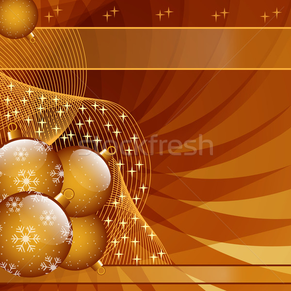 Ouro natal abstrato decorado estrelas Foto stock © toots