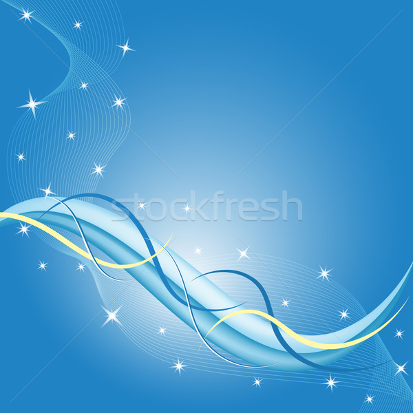 Abstrato azul estrelas linhas cópia espaço Foto stock © toots